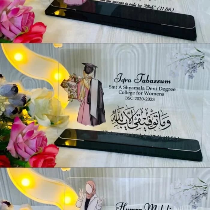 Premium Graduation Frame Custom Acrylic Plaque with Stand cover image 2