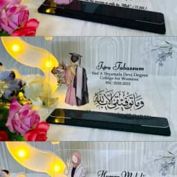 Premium Graduation Frame Custom Acrylic Plaque with Stand thumbnail 3