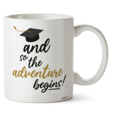Adventure Graduation Ceramic Mug Adventure Begins at Graduation Gift Adventure Graduation Ceramic Mug Adventure Begins at Graduation Gift
