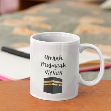 Personalized Umrah Mubarak Mug – Custom Hajj/Umrah Gift Personalized Umrah Mubarak Mug – Custom Hajj/Umrah Gift